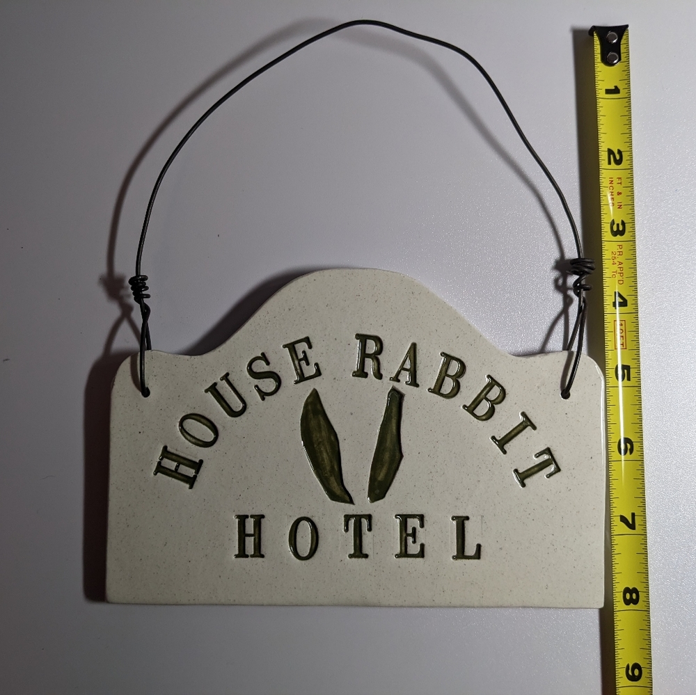 Bunny Hotel Sign House Rabbit - Picture 11 of 13